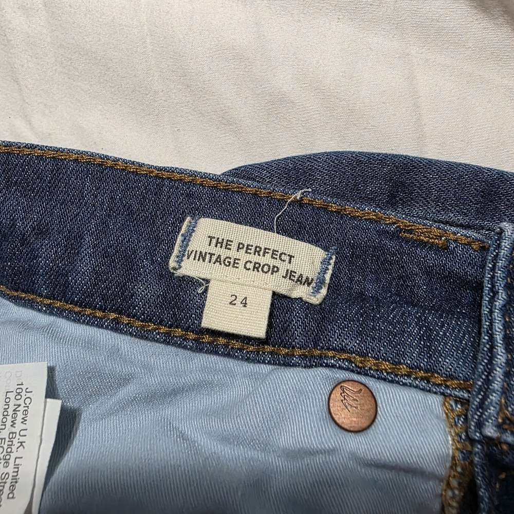 Madewell Women's The Perfect Vintage Crop Jean Size 24 - Picture 4 of 6